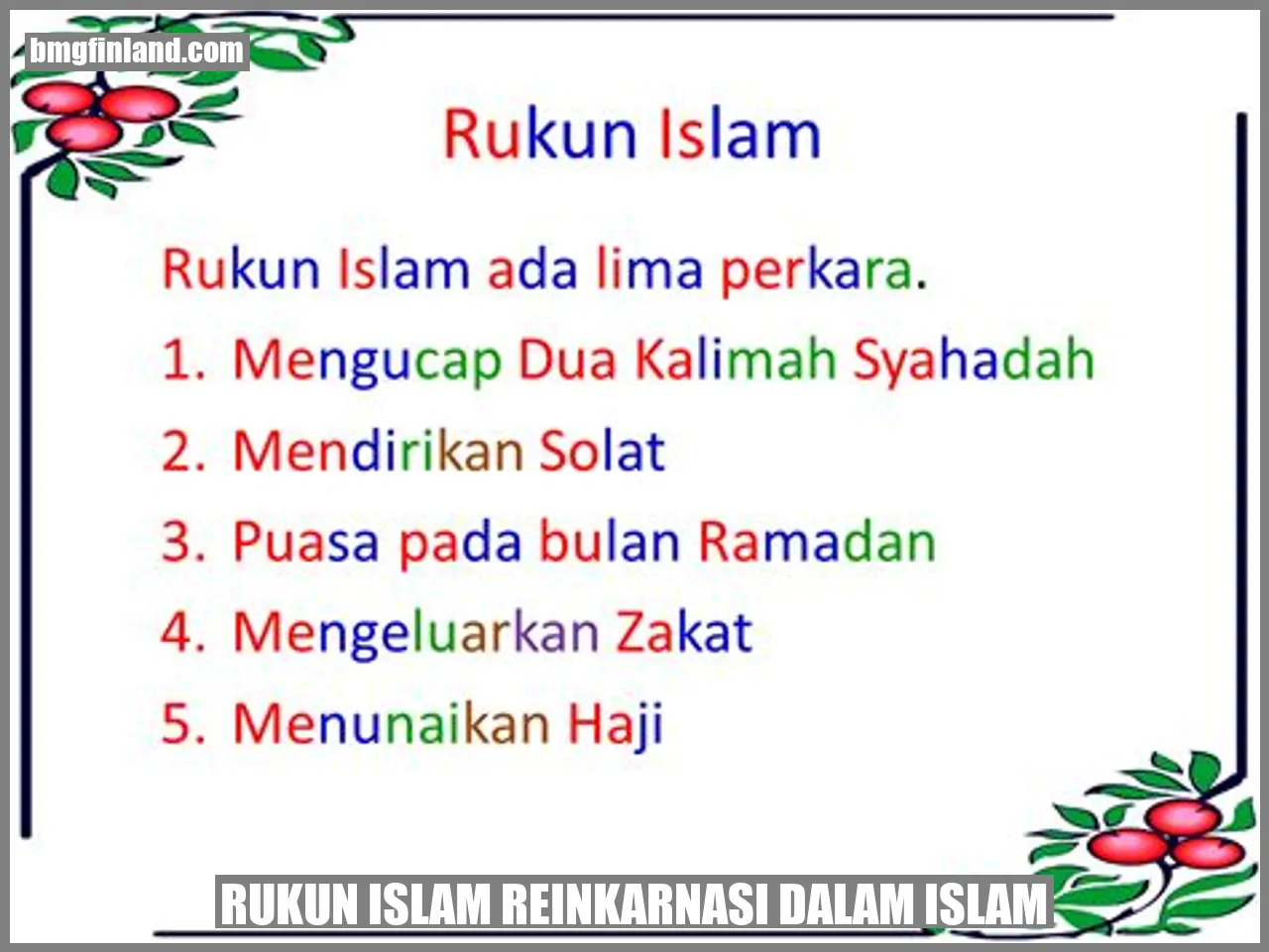 Rukun Islam reinkarnasi dalam Islam